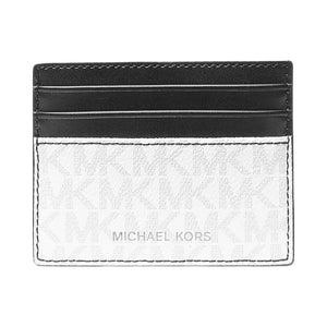 Michael Kors Cooper Signature Logo Card Case Bright Wht