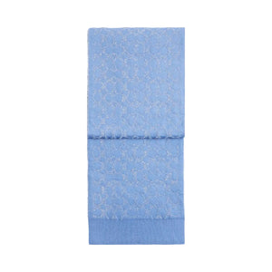 Coach Signature Metallic Muffler Mist Blue