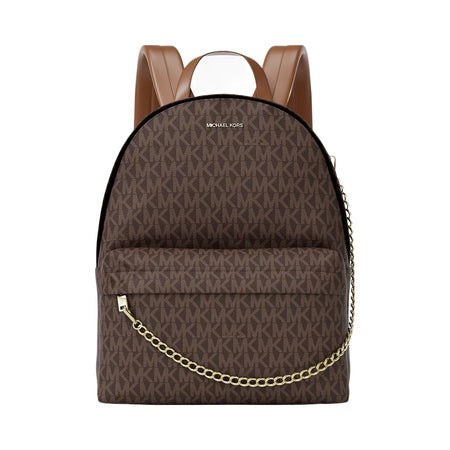 Michael Kors Slater Medium Signature Logo Backpack Brown