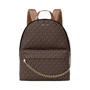 Michael Kors Slater Medium Signature Logo Backpack Brown