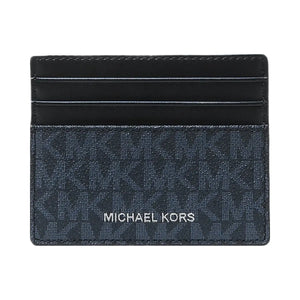Michael Kors Cooper Signature Logo Card Case Admrl-Plblue