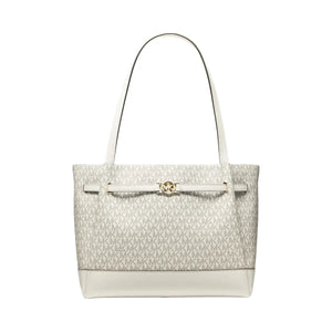 Michael Kors Reed Large Signature Logo Tote Bag Lt Crm Multi