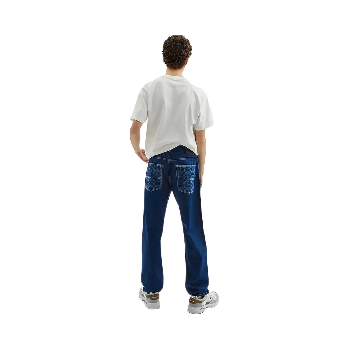 Coach Straight Fit Denim Jeans Dark Wash