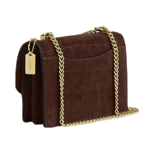 Coach Mini Klare Crossbody Bag Embossed Crocodile-Gold-Maple