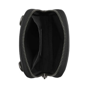 Coach Aden Crossbody Bag Pebbled Leather-Gunmetal-Black