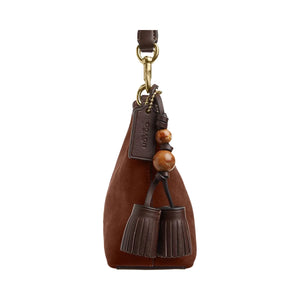 Coach Laurel Small Shoulder Bag With Tassels Suede-Im-Vintage Brown-Maple