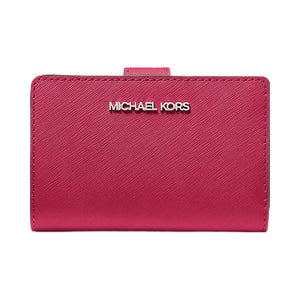 Michael Kors Medium Saffiano Leather Wallet Dk Raspberry