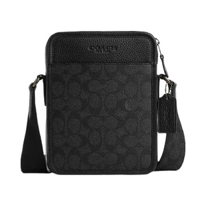 Coach Sullivan Crossbody Bag In Signature Canvas Signature Canvas-Gunmetal-Charcoal-Black