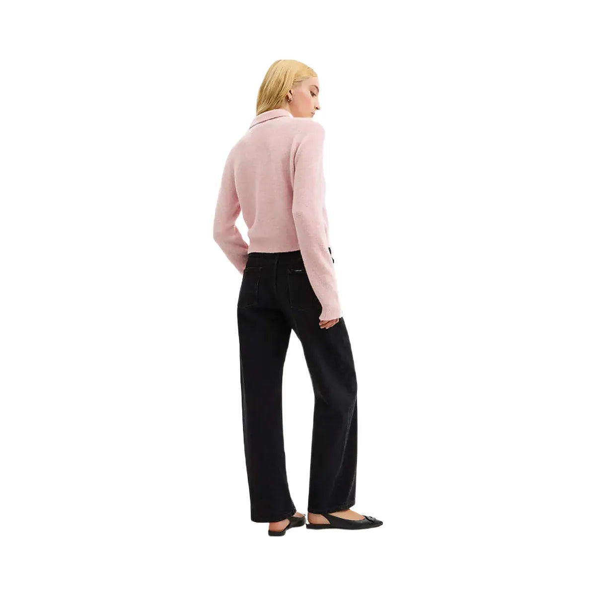 Coach Coach Embroidered Cropped Cardigan Light Pink