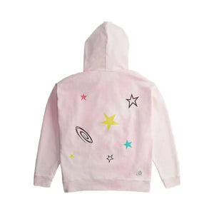Coach Hoodie With Floated Here To See You Print Light Pink Multi