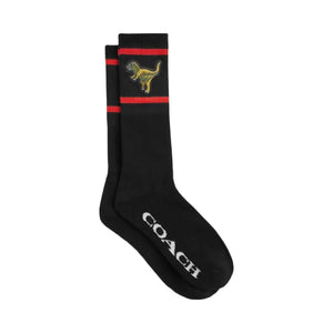 Coach Rexy Calf Socks Black