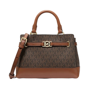 Michael Kors Reed Extra-Small Signature Logo Satchel Brown