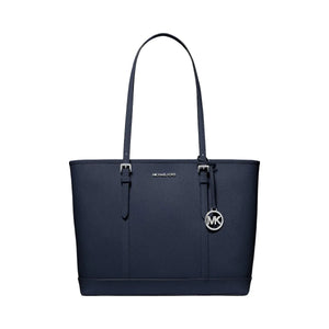 Michael Kors Jet Set Travel Large Saffiano Leather Tote Bag Navy