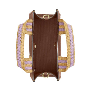 Coach Smith Tote Bag 24 Gold-Redwood Multi