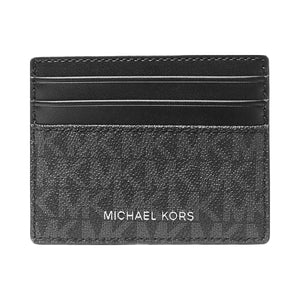 Michael Kors Cooper Signature Logo Card Case Black