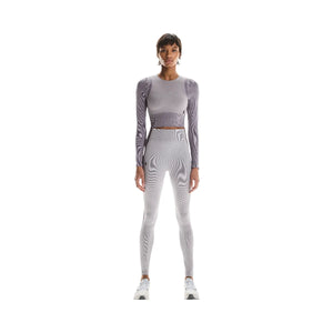 On Studio Knit Long-T Crop Lilac Cosmos