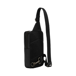 Coach Sullivan Pack In Signature Canvas Signature Canvas-Gunmetal-Charcoal-Black