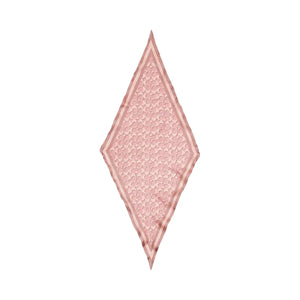 Coach Signature Silk Diamond Scarf Silk-Dusty Pink