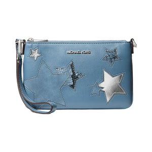 Michael Kors Jet Set Small Printed Wristlet Cornflower