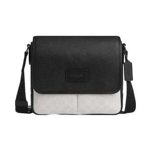 Coach Sprint Map Bag 25 In Colorblock Signature Canvas Signature Canvas-Gunmetal-Chalk-Black