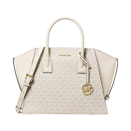Michael Kors Avril Large Signature Logo Satchel Lt Crm Multi
