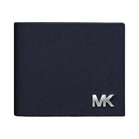 Michael Kors Cooper Saffiano Leather Billfold Wallet With Passcase Navy