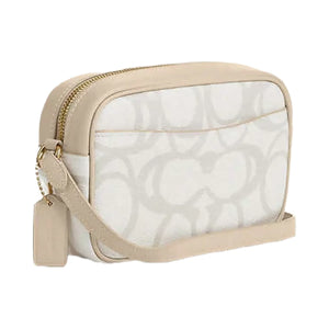 Coach Mini Jamie Camera Bag In Sketch Signature Canvas Signature Canvas-Gold-Ivory