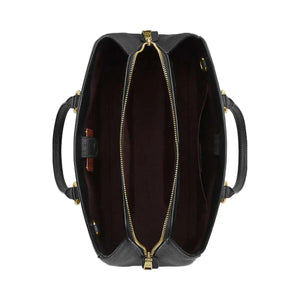 Coach Savannah Carryall Bag Pebbled Leather-Gold-Black