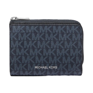 Michael Kors Cooper Signature Logo Folio Wallet Admrl-Plblue