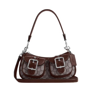 Coach Ashton Bag In Signature Jacquard Signature Jacquard-Silver-Oak-Maple