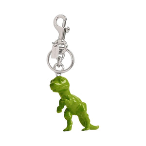 Coach T Rex Bag Charm Silver-Green