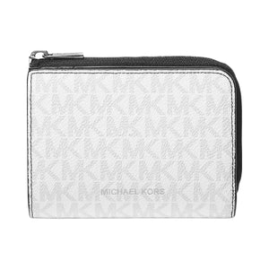 Michael Kors Cooper Signature Logo Folio Wallet Bright Wht