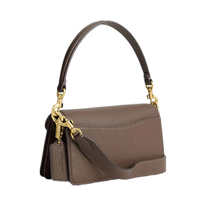 Coach Tabby Shoulder Bag 20 Polished Pebble Leather-Brass-Dark Stone