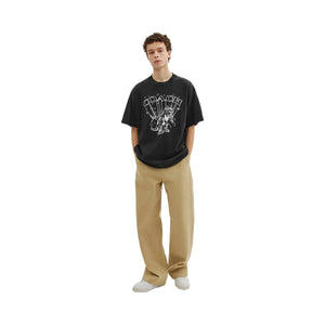 Coach T Rex Relaxed T-Shirt In Organic Cotton Washed Black