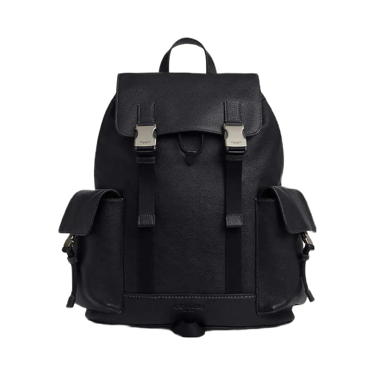 Coach Clark Backpack Pebbled Leather-Gunmetal-Black