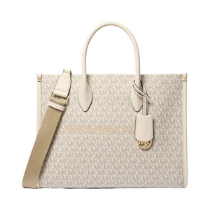 Michael Kors Mirella Medium Signature Logo Tote Bag Lt Crm Multi