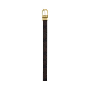 Coach Classic Buckle Cut To Size Reversible Belt, 18 Mm Signature Canvas-Gold-Walnut-Black