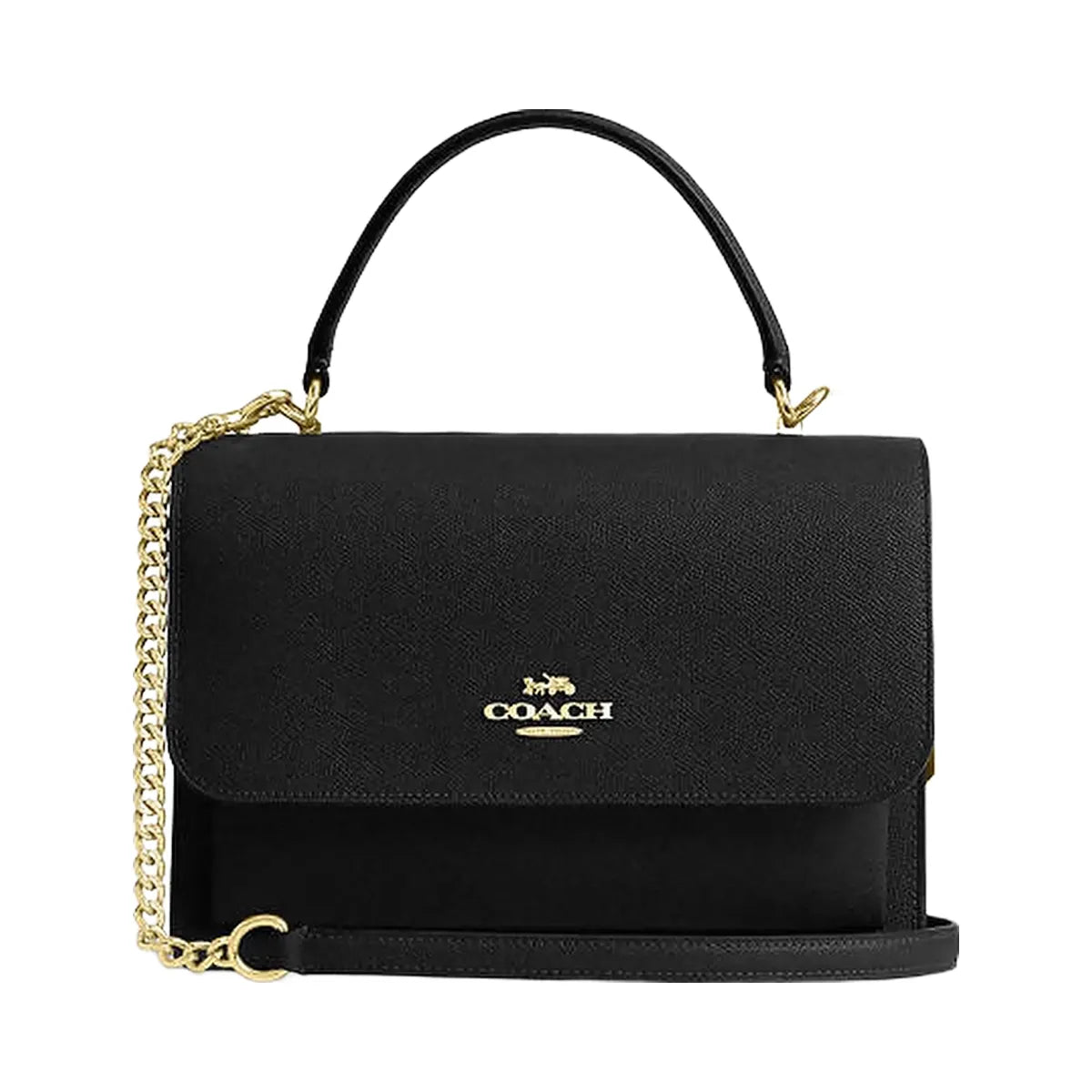 Coach Klare Top Handle Bag Gold-Black