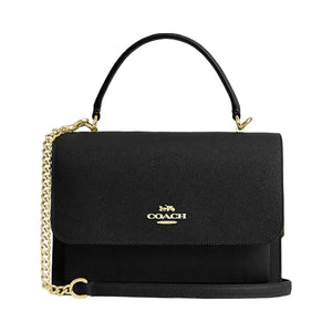 Coach Klare Top Handle Bag Gold-Black