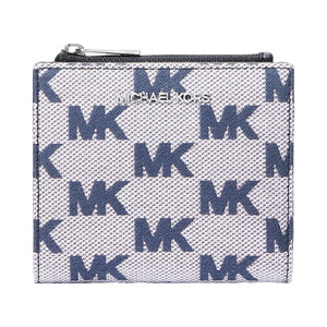 Michael Kors Cooper Logo Jacquard Wallet Navy