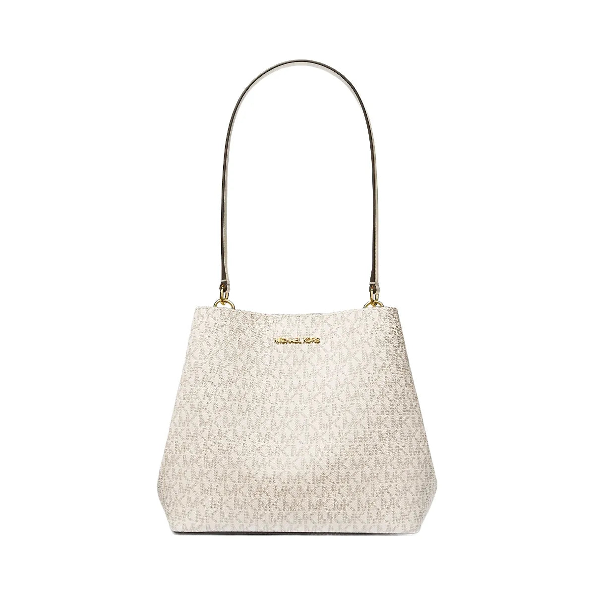 Michael Kors Pratt Medium Signature Logo Shoulder Bag Lt Crm Multi