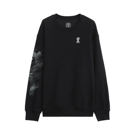 On Club Crew Graphic Black Olive