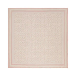 Coach Signature Print Silk Square Scarf Nude