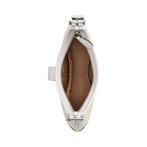 Coach Hamptons Hobo Bag In Signature Jacquard Signature Jacquard-Silver-Cloud Chalk