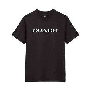 Coach Signature T-Shirt In Organic Cotton Black