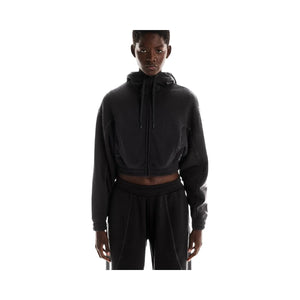 On Club Cropped Hoodie Fka Black