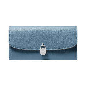 Michael Kors Hamilton Large Leather Continental Wallet Cornflower