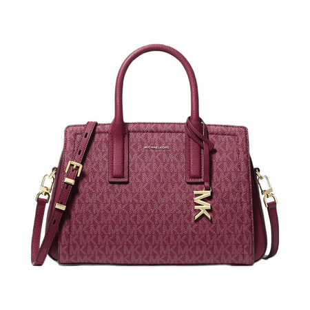 Michael Kors Laila Small Signature Logo Satchel Mulberry