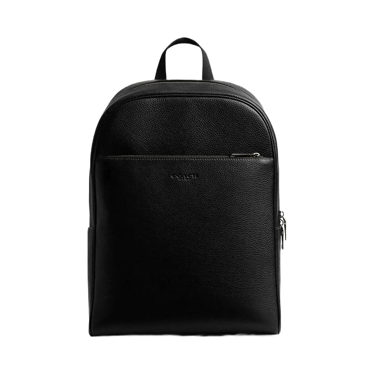 Coach Owen Backpack Pebbled Leather-Gunmetal-Black