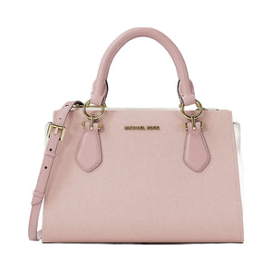 Michael Kors Marilyn Small Color-Block Saffiano Leather Messenger Bag Pwd Blsh Mlt